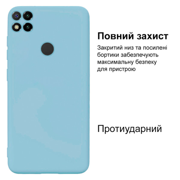 Силиконовый чехол для Xiaomi Redmi 9C Silicone Case Full Sky Blue