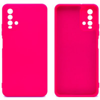 Силіконовий чохол для Xiaomi Redmi 9T Silicone Case Full Shiny Pink