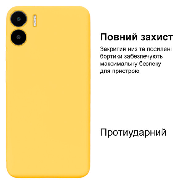 Силиконовый чехол для Xiaomi Redmi A1/A2 Silicone Case Full Lemonade