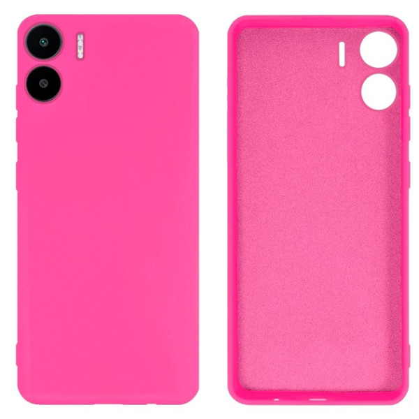 Силиконовый чехол для Xiaomi Redmi A1/A2 Silicone Case Full Shiny Pink