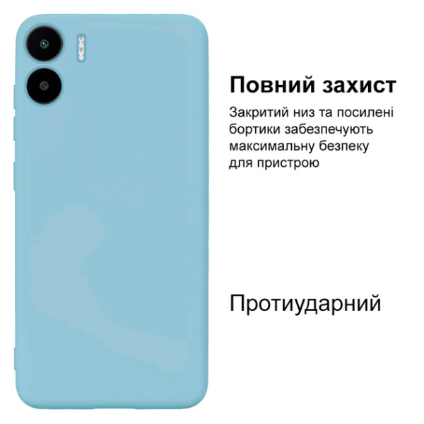 Силіконовий чохол для Xiaomi Redmi A1/A2 Silicone Case Full Sky Blue