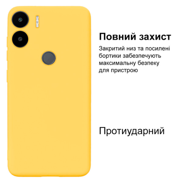 Силиконовый чехол для Xiaomi Redmi A1 Plus Silicone Case Full Lemonade