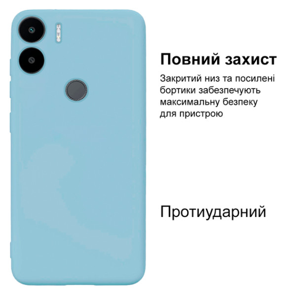 Силіконовий чохол для Xiaomi Redmi A1 Plus Silicone Case Full Sky Blue