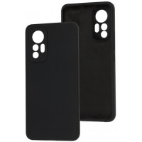 Силиконовый чехол для Xiaomi Mi 12 Lite Silicone Case Full Black