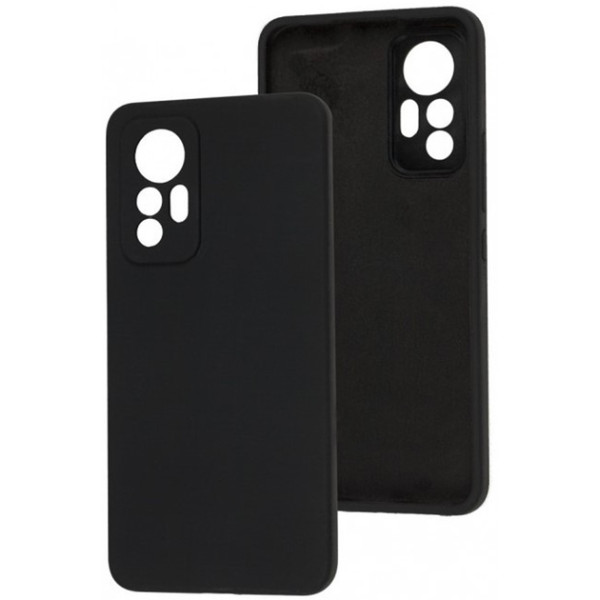 Силіконовий чохол для Xiaomi Mi 12 Lite Silicone Case Full Black
