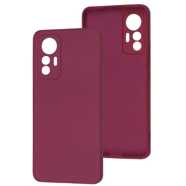Силиконовый чехол для Xiaomi Mi 12 Lite Silicone Case Full Marsala