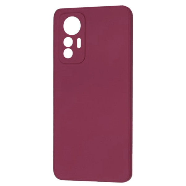 Силиконовый чехол для Xiaomi Mi 12 Lite Silicone Case Full Marsala