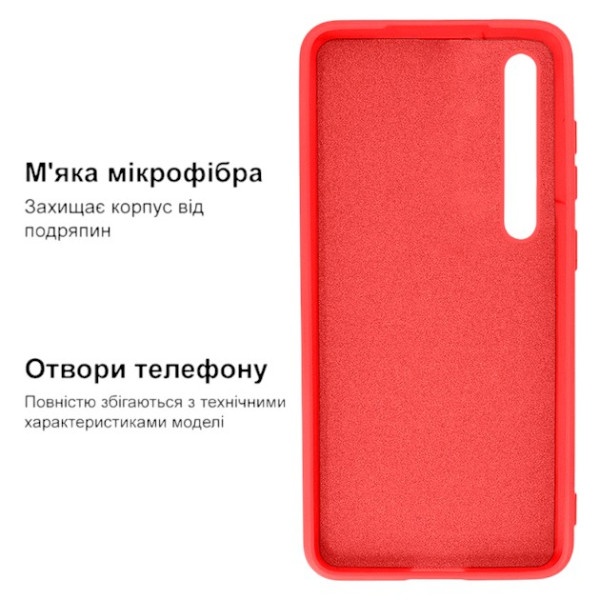Силиконовый чехол для Xiaomi Mi 10 Silicone Case Full Red