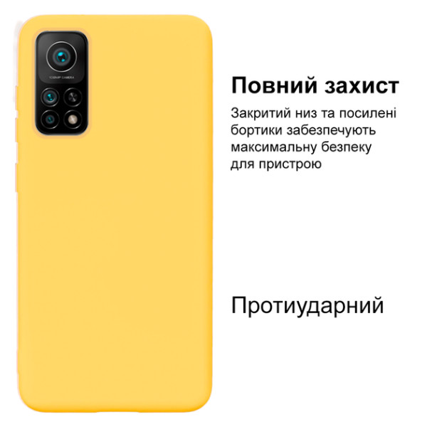 Силіконовий чохол для Xiaomi Mi 10T Silicone Case Full Lemonade