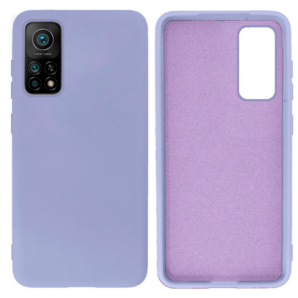 Силиконовый чехол для Xiaomi Mi 10T Silicone Case Full Light Purple