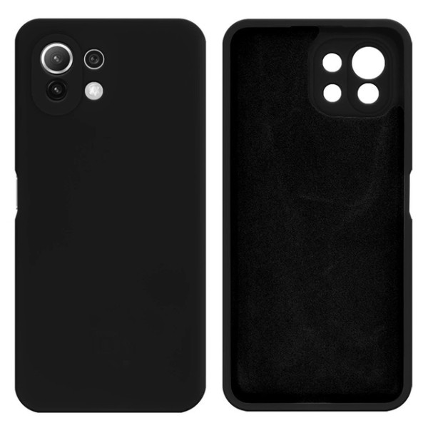 Силіконовий чохол для Xiaomi Mi 11 Lite Silicone Case Full Black