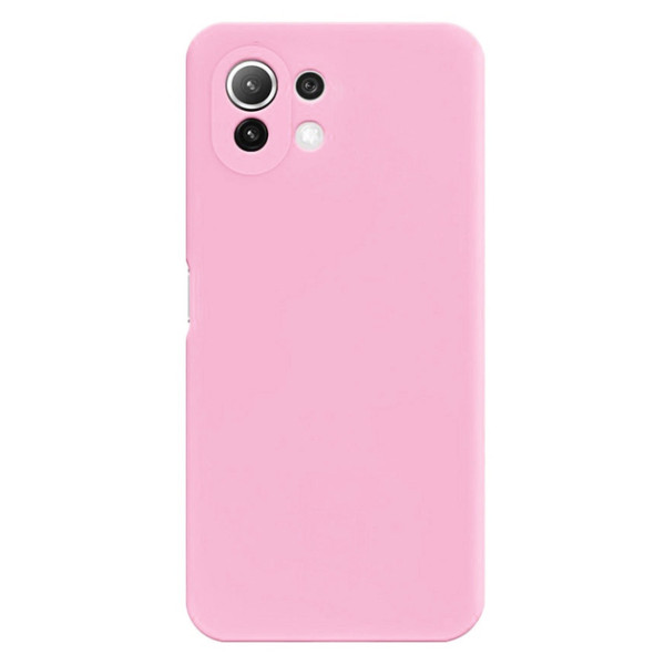Силіконовий чохол для Xiaomi Mi 11 Lite Silicone Case Full Light Pink