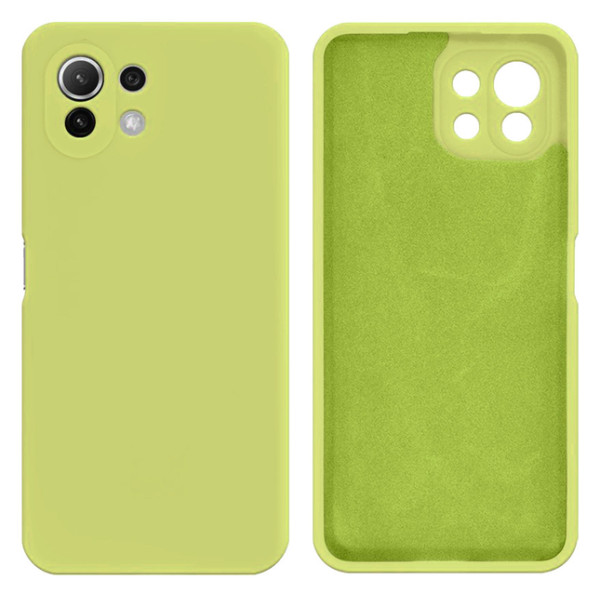Силіконовий чохол для Xiaomi Mi 11 Lite Silicone Case Full Lime