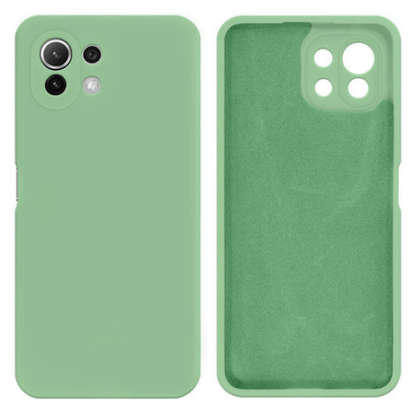 Силіконовий чохол для Xiaomi Mi 11 Lite Silicone Case Full Mint
