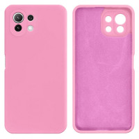 Силиконовый чехол для Xiaomi Mi 11 Lite Silicone Case Full Pink