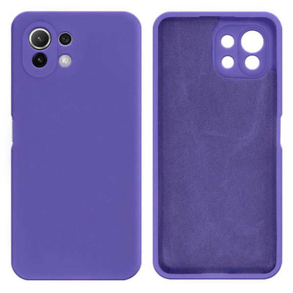 Силиконовый чехол для Xiaomi Mi 11 Lite Silicone Case Full Ultraviolet