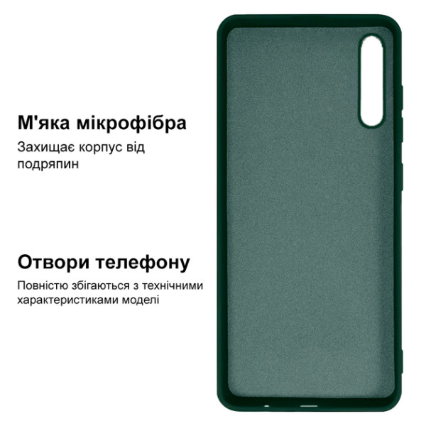 Силиконовый чехол для Xiaomi Mi 9 Lite Silicone Case Full Forest Green