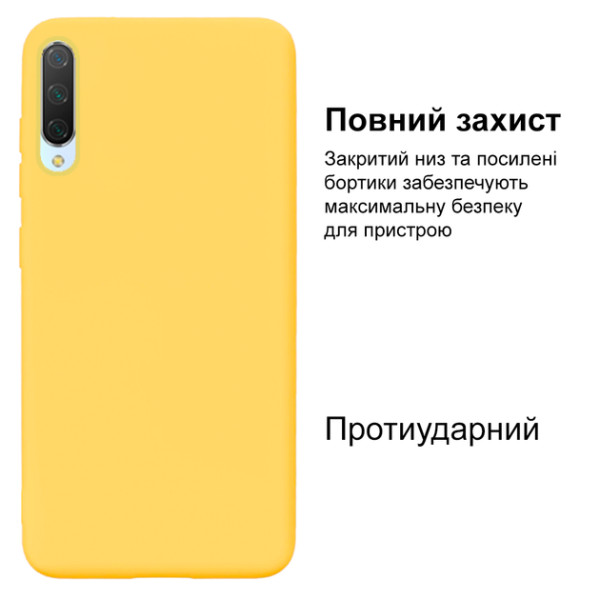 Силиконовый чехол для Xiaomi Mi 9 Lite Silicone Case Full Lemonade