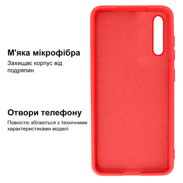 Силиконовый чехол для Xiaomi Mi 9 Lite Silicone Case Full Red