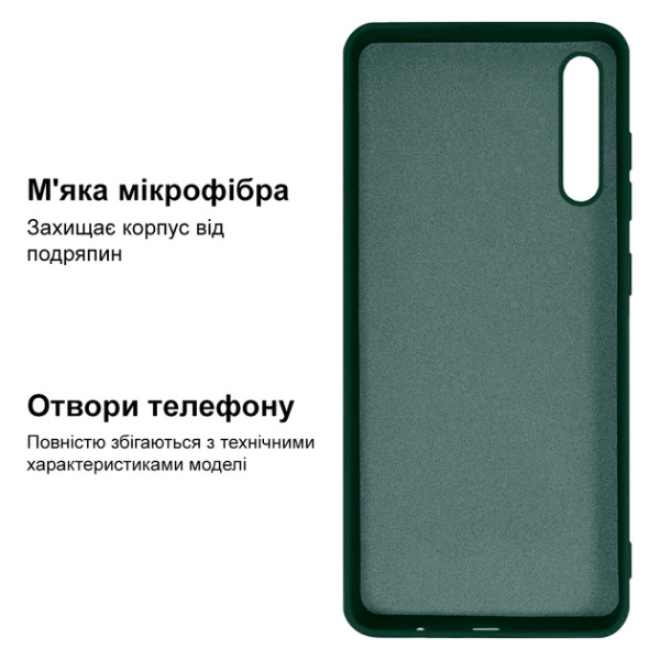Силіконовий чохол для Xiaomi Mi 9 Silicone Case Full Forest Green