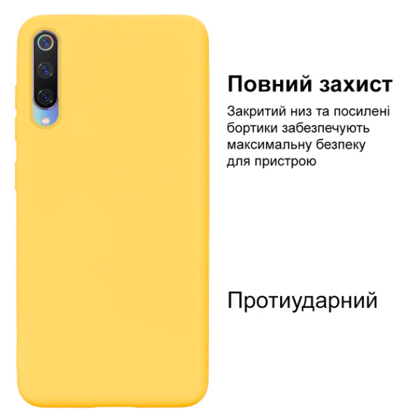 Силиконовый чехол для Xiaomi Mi 9 Silicone Case Full Lemonade