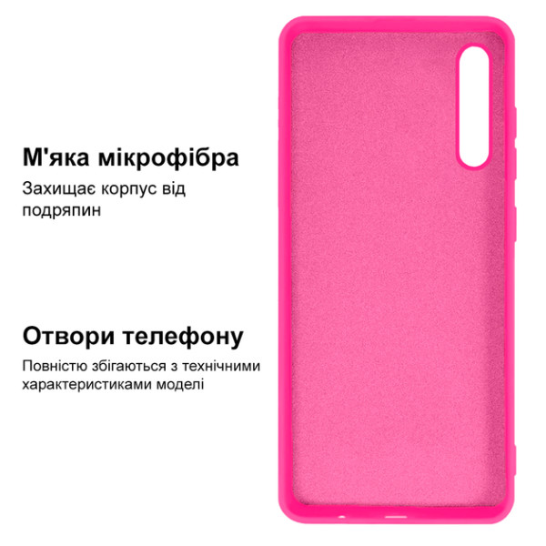 Силиконовый чехол для Xiaomi Mi 9 Silicone Case Full Shiny Pink