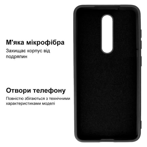 Силіконовий чохол для Xiaomi Mi 9T/Mi 9T Pro Silicone Case Full Black