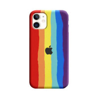 Чохол Apple Silicone Case для iPhone 11 Rainbow
