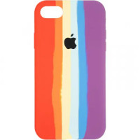 Чехол Apple Silicone Case для iPhone 7/8 Rainbow