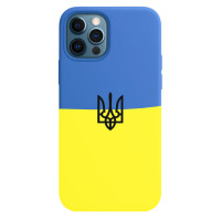 Чохол Apple Silicone Case для iPhone 12 Pro Max Print Ukainian Flag