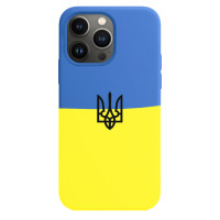 Чохол Apple Silicone Case для iPhone 13 Pro Print Ukainian Flag
