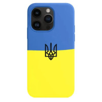 Чехол Apple Silicone Case для iPhone 14 Pro Max Print Ukrainian Flag