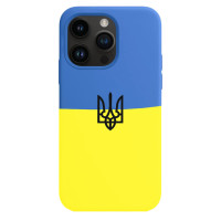 Чохол Apple Silicone Case для iPhone 14 Pro Print Ukainian Flag