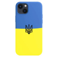 Чохол Apple Silicone Case для iPhone 14 Print Ukainian Flag