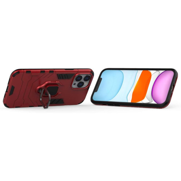 Протиударний чохол Transformer Ring for Magnet для Apple iPhone 12 Pro Max Red