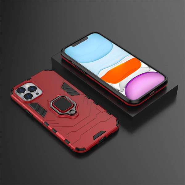Протиударний чохол Transformer Ring for Magnet для Apple iPhone 12 Pro Max Red