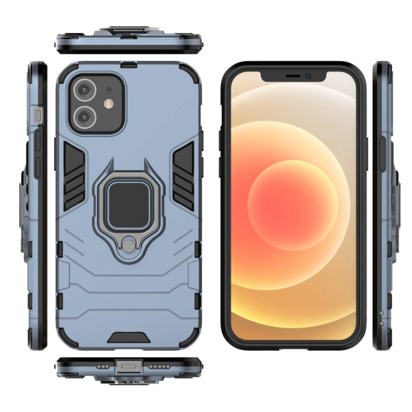 Протиударний чохол Transformer Ring for Magnet для Apple iPhone 12 Navy Blue