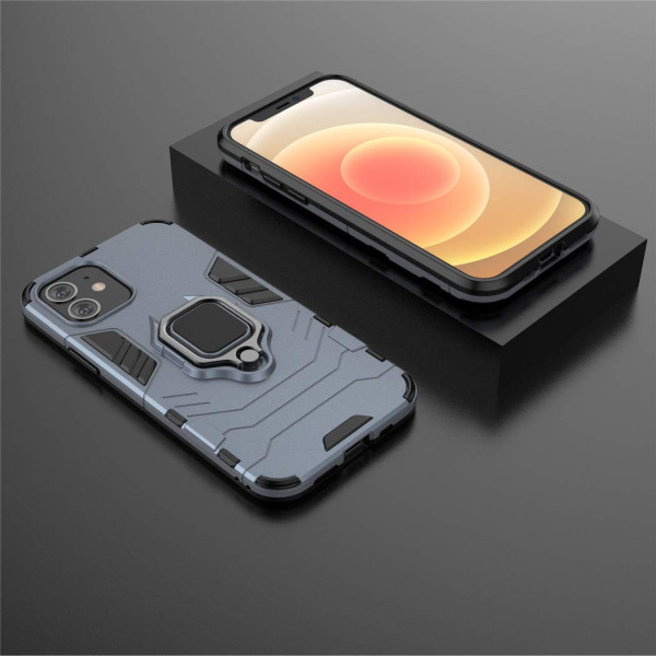 Протиударний чохол Transformer Ring for Magnet для Apple iPhone 12 Navy Blue