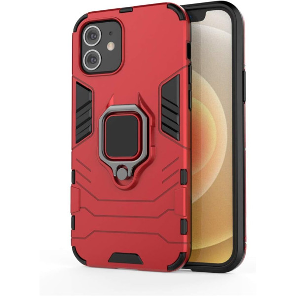 Протиударний чохол Transformer Ring for Magnet для Apple iPhone 12 Red
