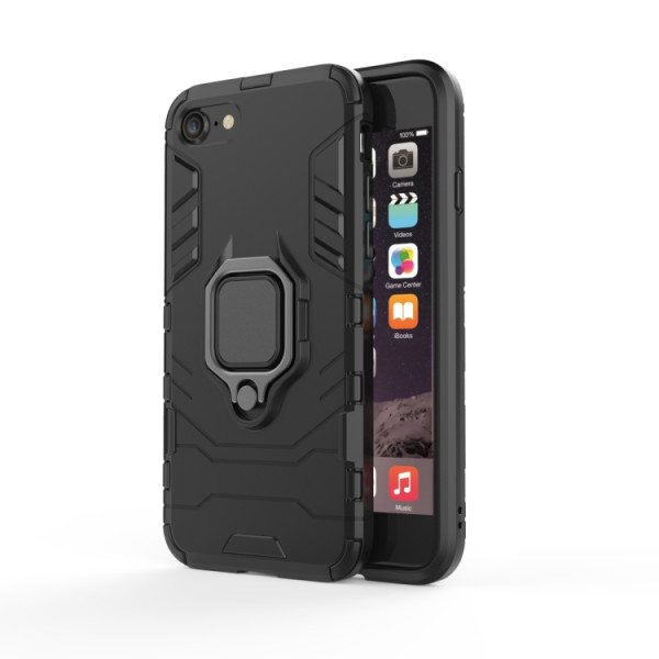 Протиударний чохол Transformer Ring for Magnet для Apple iPhone 7 / iPhone 8 / iPhone SE 2020 Black