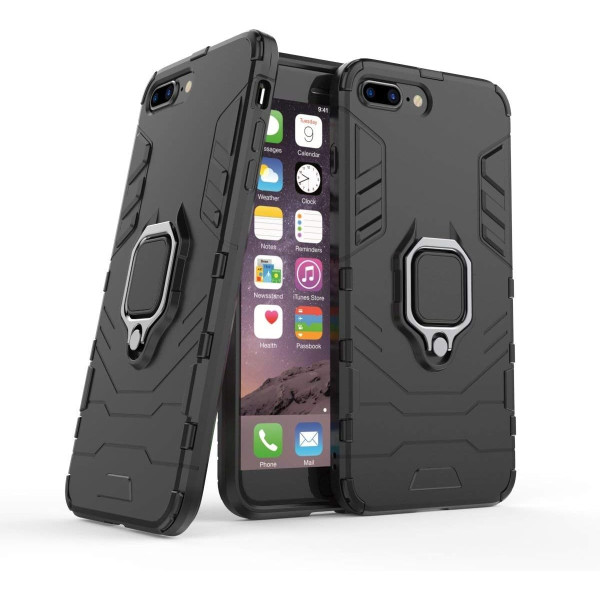 Протиударний чохол Transformer Ring for Magnet для Apple iPhone 7 Plus / iPhone 8 Plus Black