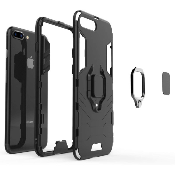 Протиударний чохол Transformer Ring for Magnet для Apple iPhone 7 Plus / iPhone 8 Plus Black