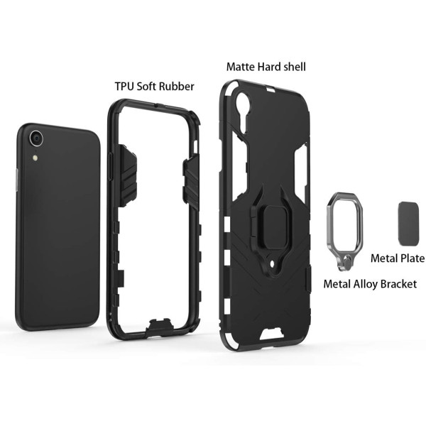 Протиударний чохол Transformer Ring for Magnet для Apple iPhone Xr Black