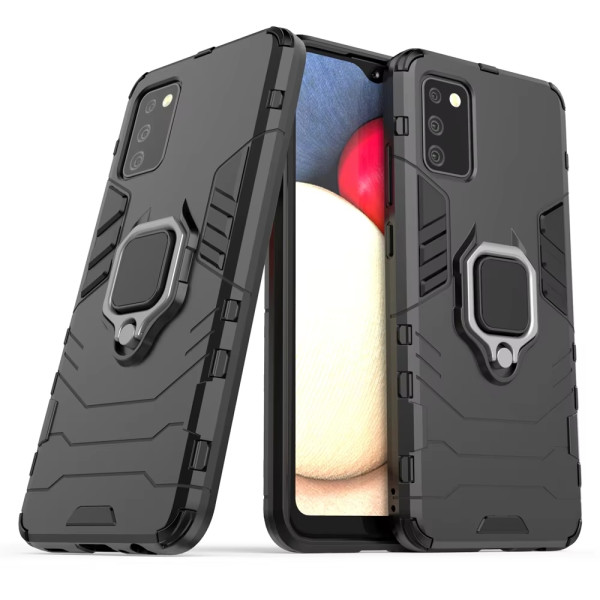 Протиударний чохол Transformer Ring for Magnet для Samsung A02s Black