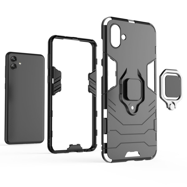 Протиударний чохол Transformer Ring for Magnet для Samsung A04 Black