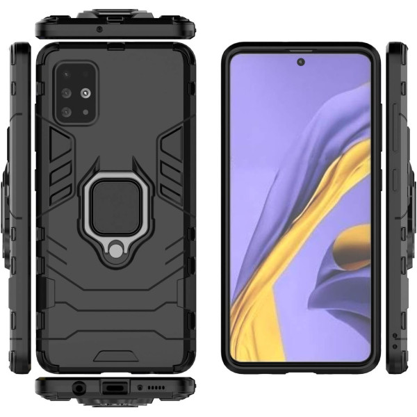 Протиударний чохол Transformer Ring for Magnet для Samsung A51 Black