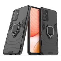 Противоударный чехол Transformer Ring for Magnet для Samsung A72 4G / A72 5G Black