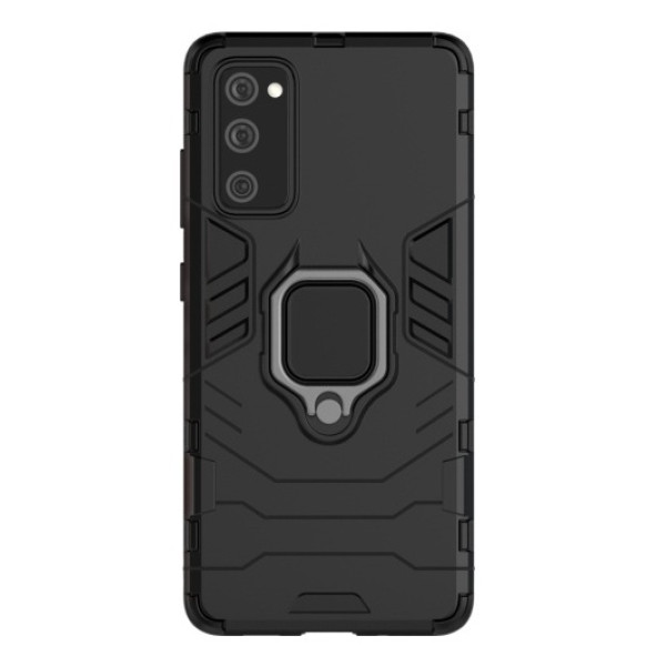 Противоударный чехол Transformer Ring for Magnet для Samsung Galaxy S20 FE / S20 Lite Black
