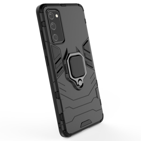 Противоударный чехол Transformer Ring for Magnet для Samsung Galaxy S20 FE / S20 Lite Black
