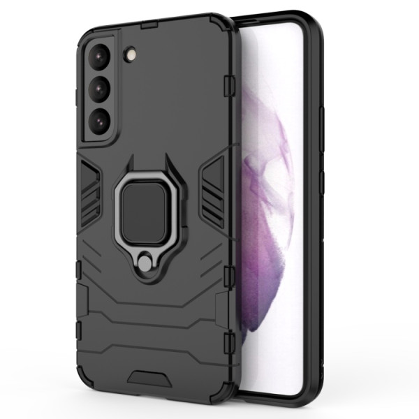 Противоударный чехол Transformer Ring for Magnet для Samsung Galaxy S22 5G Black